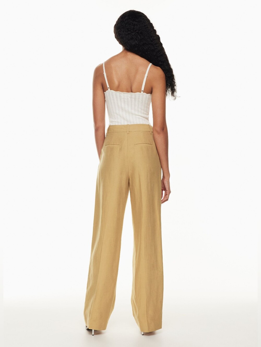 aritzia x Wilfred effortless linen pant Sandy Beige
